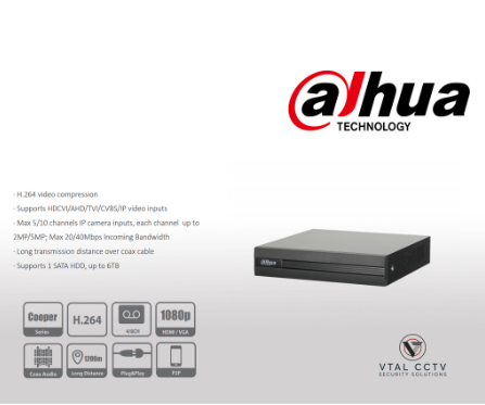 DVR DAHUA XVR1B04-I 4CH Wizsense NEW