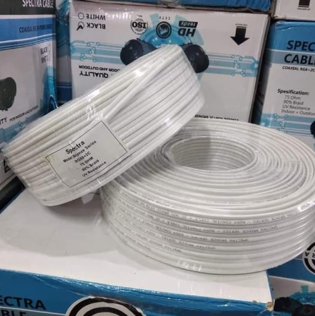 [RG59] Kabel Coaxial RG59 + Power Spectra Optimus 100M 75 OHM UV Resistance