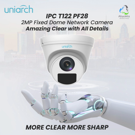 [IPC-T112-PF28] Uniarch IPC-T112-PF28 2MP Fixed Turet IP Camera CCTV